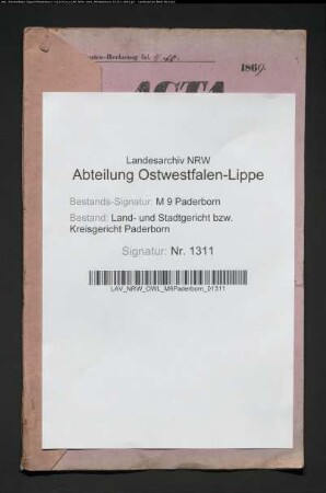 Erblasser: Schulte, Johann; Erblasser: Schulte, Therese, geb. Klahold: