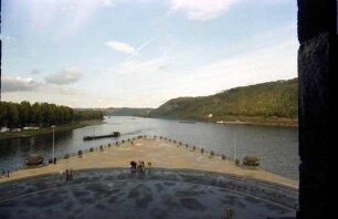 Koblenz: Zusammenfluss Mosel und Rhein vom Deutschen Eck