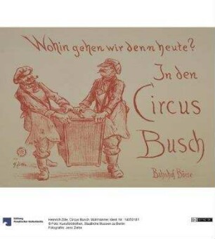 Circus Busch. Müllmänner
