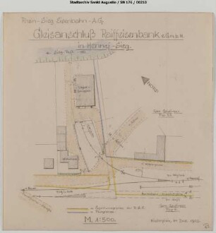 Hennef Güterbahnhof: Anschlussgleis Raiffeisenbank