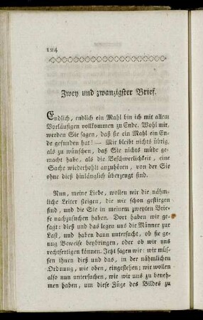 Zwey und zwanzigster Brief. - Sieben und zwanzigster Brief.