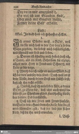 Buß-Andacht am Sonnabend