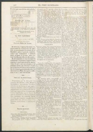 Nota de la dirección.