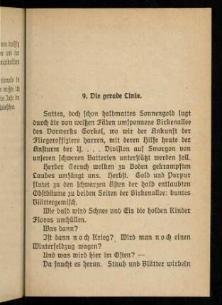 117-120, 9. Die gerade Linie