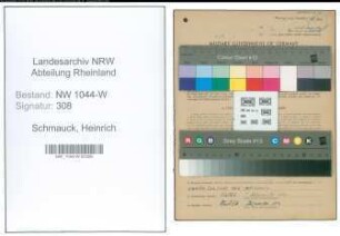 Entnazifizierung Heinrich Schmauck , geb. 25.04.1895 (Saegewerksbesitzer)
