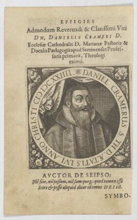 Bildnis des Daniel Cramerus