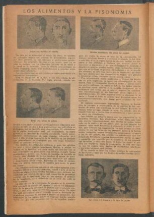 Los alimentos y la fisonomía