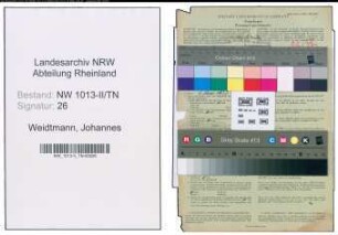 Entnazifizierung Johannes Weidtmann , geb. 15.01.1903 (Spediteur)