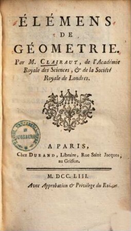Élémens de Géométrie