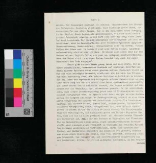 [Abschrift] aus: Biochemische Monatsblätter, 7. Jahrgang, Nr. 2, Leipzig 1.II.30, Verlag Willmer Schwabe: "Dem Säuretod nahe! Die Leidensgeschichte des Hilfskreuzers "Wolf" von Walter Vogel