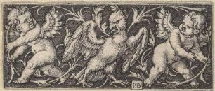 Querfüllung mit Adler und Putten, aus einer Folge von vier Querfüllungen