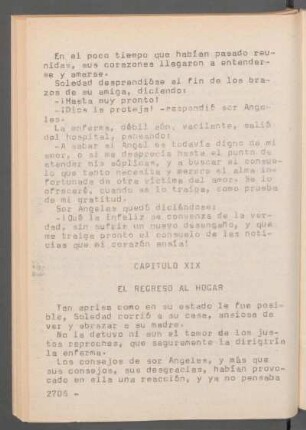 Capítulo XIX - El regreso al hogar