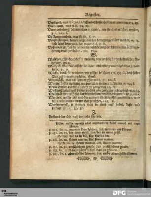 Fehler, welche ungeacht alles angewendeten fleises dennoch mit eingeschlichen.