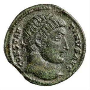Münze, Follis, Aes 3, 326 - 327 n. Chr.