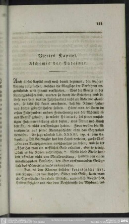 Viertes Kapitel. Alchemie der Lateiner