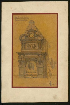 Villa Siemens, Berlin-Wannsee: Wandabwicklung Kamin 1:25