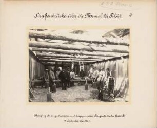 Straßenbrücke (Königin-Luise-Brücke) über die Memel, Tilsit: Baugrube für den Pfeiler B