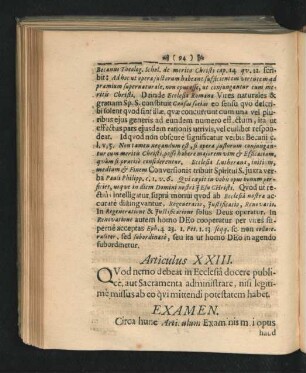 Articulus XXIII.