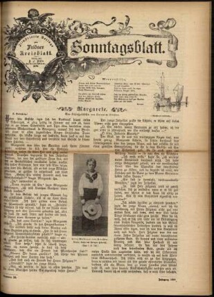 Ausgabe vom Sonntag, den 30. April 1899.