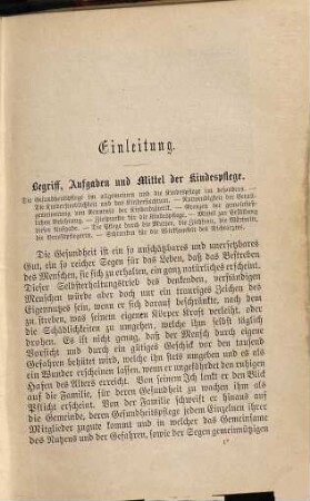 Das Kind und seine Pflege im gesunden und kranken Zustande