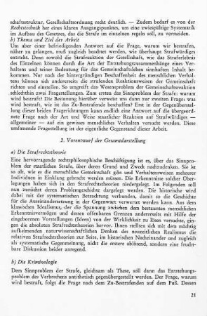 2. Vorentwurf der Gesamtdarstellung
