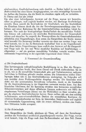 2. Vorentwurf der Gesamtdarstellung