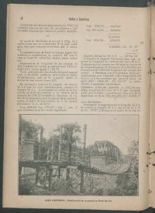 Cuba ilustrada. - Construcción de un puente en Pinar del Río. [Fotografía]