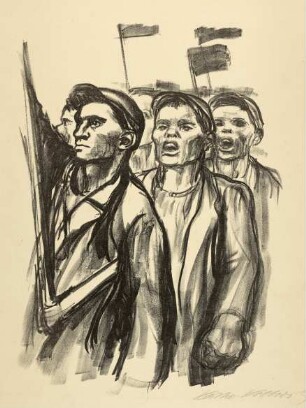 Kollwitz, Käthe: Demonstration (2. Fassung)