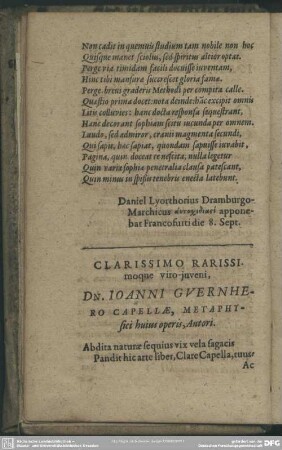 Clarissimo Rarissimoque viro-juveni