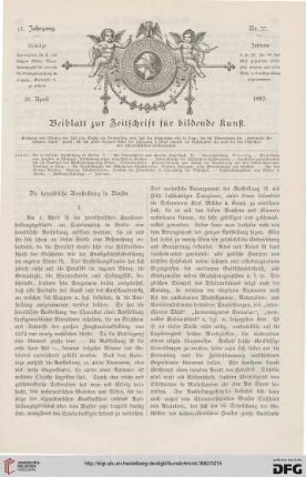 Heft 27 (20. April 1882)