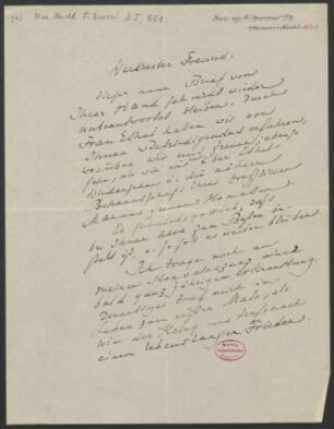 Brief an Robert Freund : 27.08.1923