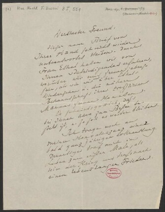 Brief an Robert Freund : 27.08.1923