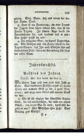 Jahreswechsel.