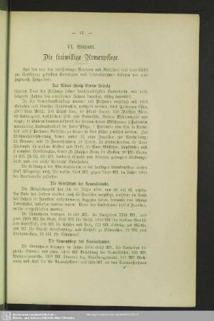 VI. Abschnitt. Die freiwillige Armenpflege