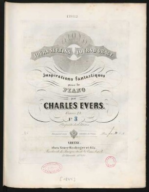 No. 3: Jours Sereins, Jours D'Orage : Inspirations fantastiques pour le Piano; Oeuvre 24.