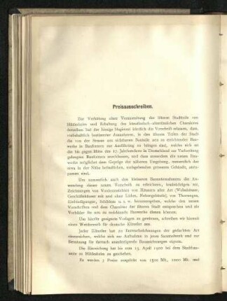 Bau-Entwürfe für Hildesheim