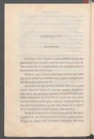 Capítulo VI. - Antecedentes.