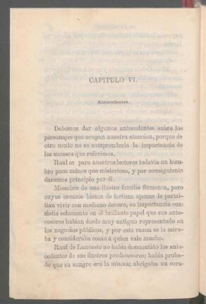 Capítulo VI. - Antecedentes.