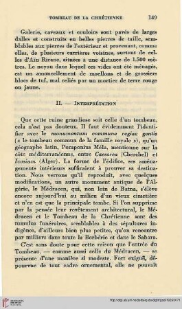 II. Interprétation