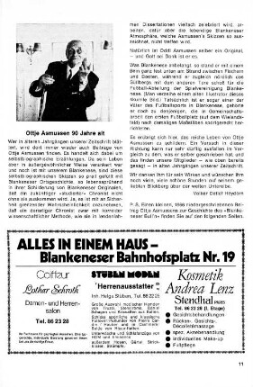 Ottje Asumssen 90 jahre alt
