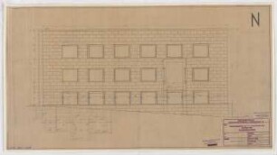 I.G.-Farben, Frankfurt/Main Verwaltungsgebäude: Laboratorium: Westansicht 1:50