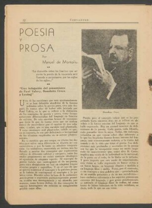 Poesía y prosa