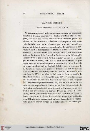 Chapitre seizième. Courbes horizontales et verticales