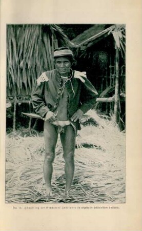 Häuptling der Mentawei-Insulaner (in abgelegter holländischer Uniform)