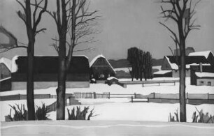 Vorstadt im Winter
