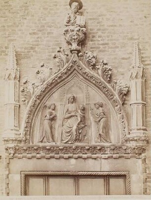 Kirche S. Maria dei Frari, Lünette über der Tür der Cappella Corner, Venedig