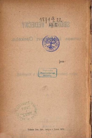 Sborník vědecký Musea Království Českého : odbor historický, filologický a filosofický, 4. 1871