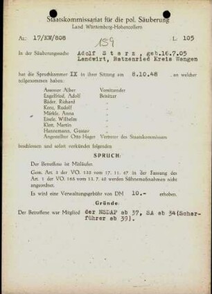 Starz, Adolf