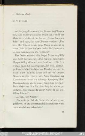 II. Mehmed Rauf: Ein Held