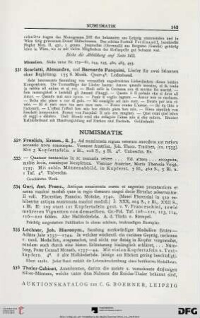 Numismatik (Nr. 532-538)